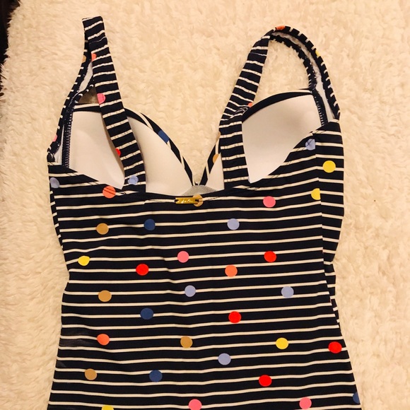 Joules Swim Joules Tankini Top Multi Dot Black White Stripe Poshmark